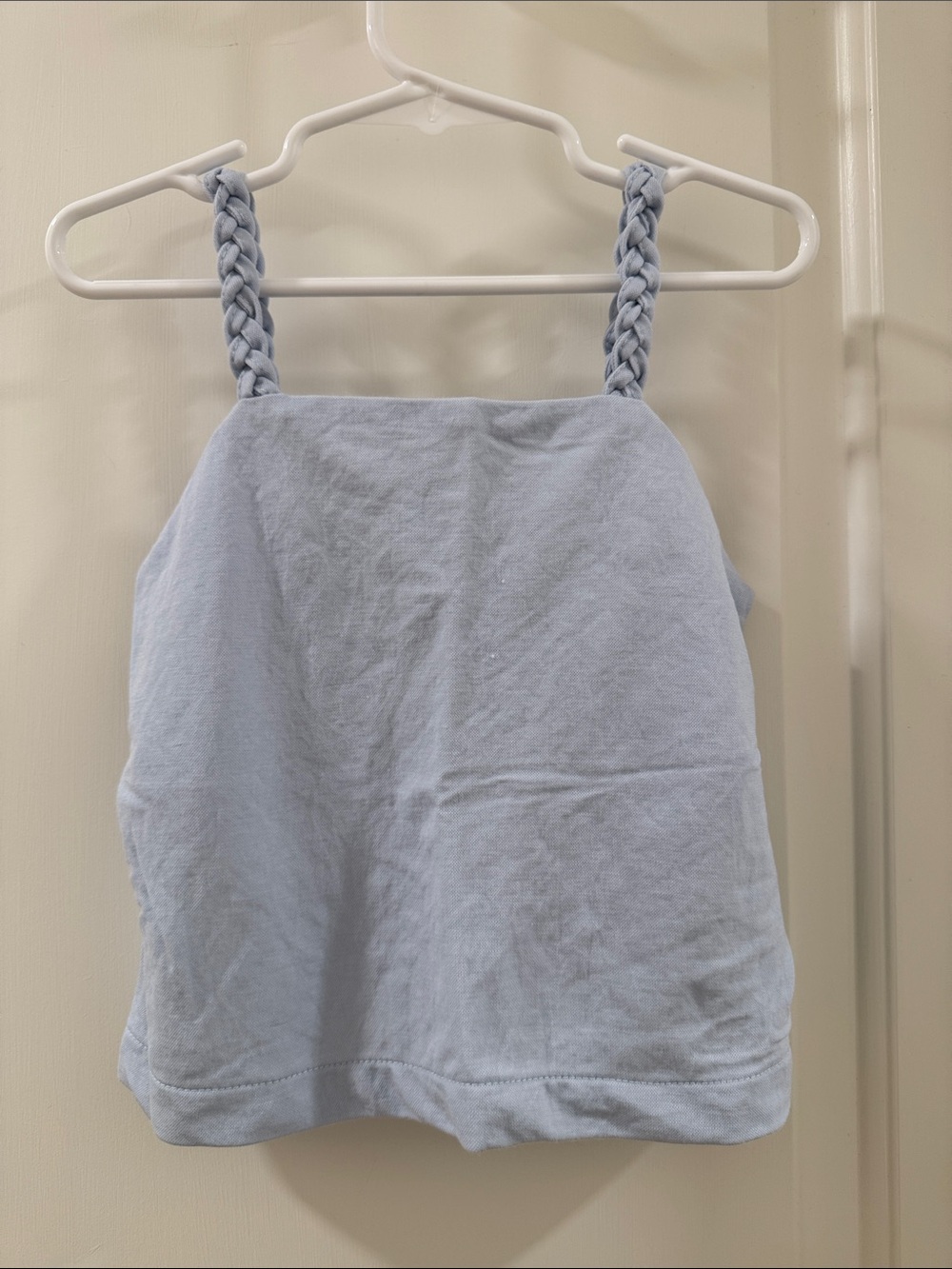Zara Light Blue Braided-Strap Camisole